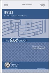 Water SATBB choral sheet music cover